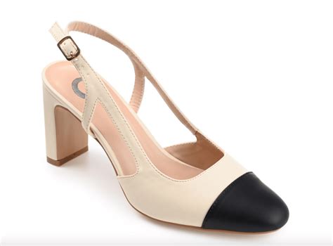 chanel dupe slingbacks